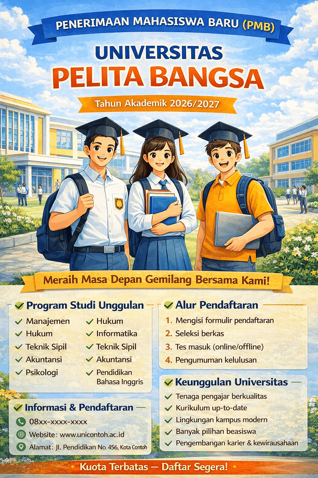 Contoh Hasil Poster PPDB 2